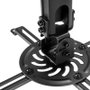 Aisens Soporte de Techo para Proyector Giratorio e Inclinable Negro